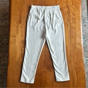 Elwood - Pleated Trousers - Vintage White - Size Small